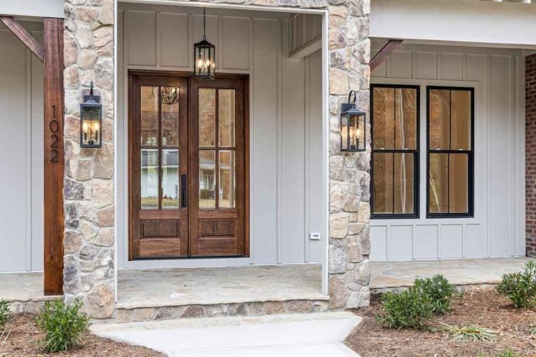 Insulated double glazed doors